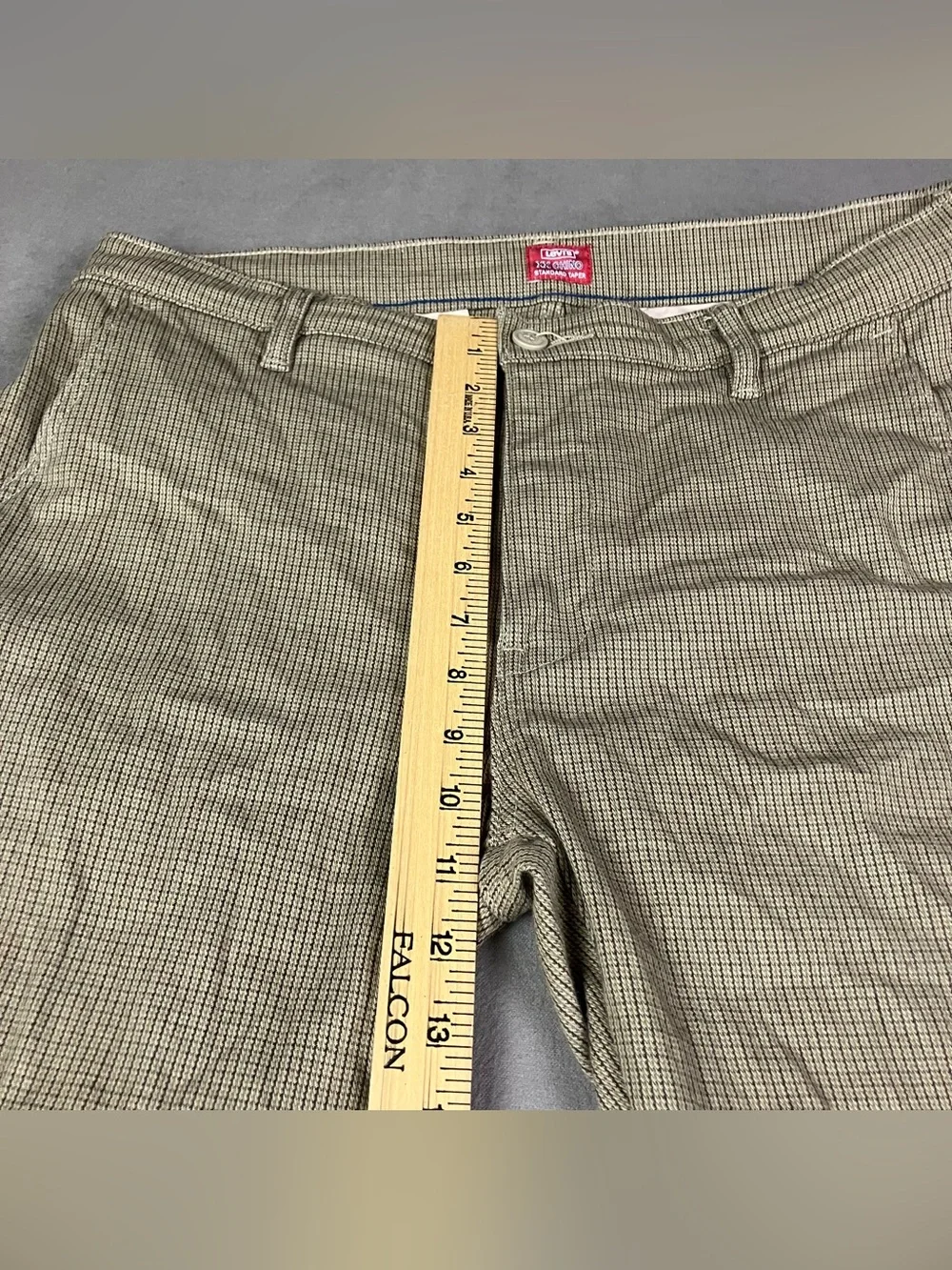 Levis XX Chino Pants Men’s Size 32x34 Standard Taper Houndstooth Brown / Tan